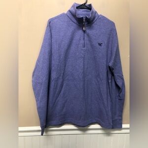 American Living Mens Heathered Purple 1/4 Zip Sweater Size M NWT